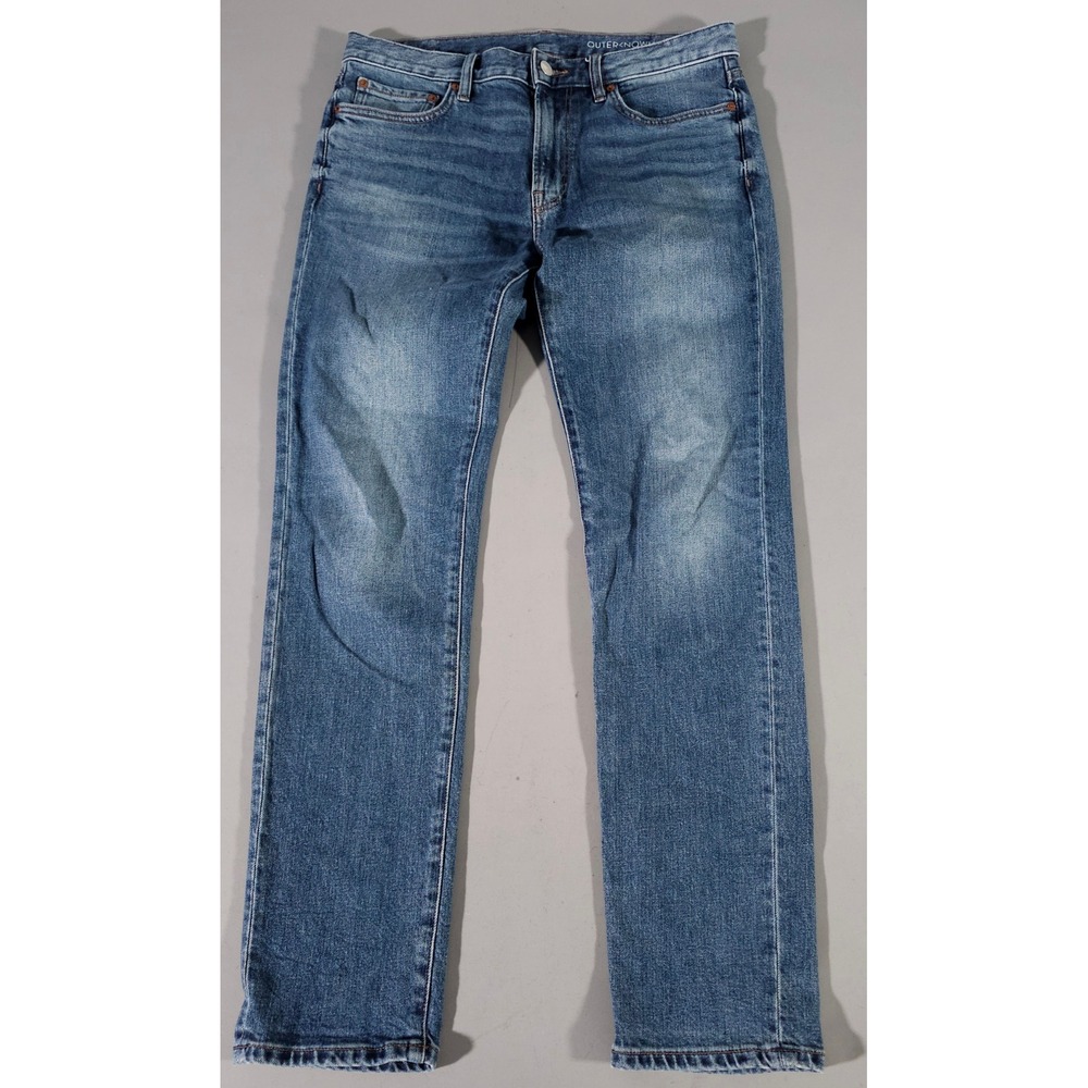 Outerknown Men’s Slim Jeans - Medium Blue Washed Denim